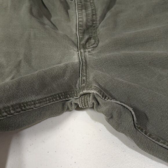 Carhartt Canvas Carpenter Work Pants 38x32 Mens Gray Cargo Cotton Jeans Utility - Picture 15 of 16